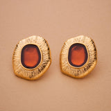 Gold Limpet Shell Stud Earrings