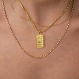 Gold Tarot Card Necklace