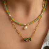 LOVE Barrel Pendant Necklace