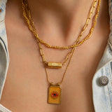 LOVE Barrel Pendant Necklace
