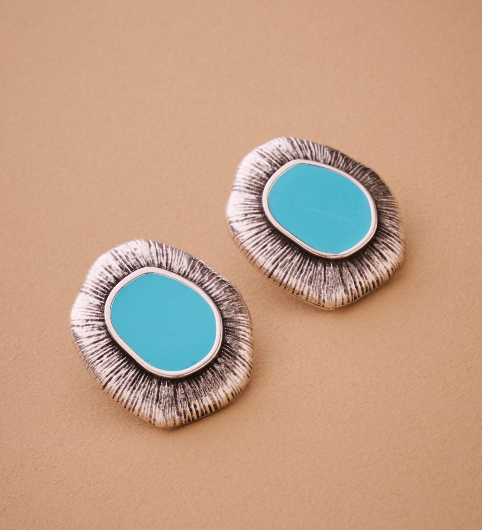 Silver Limpet Stud Earrings