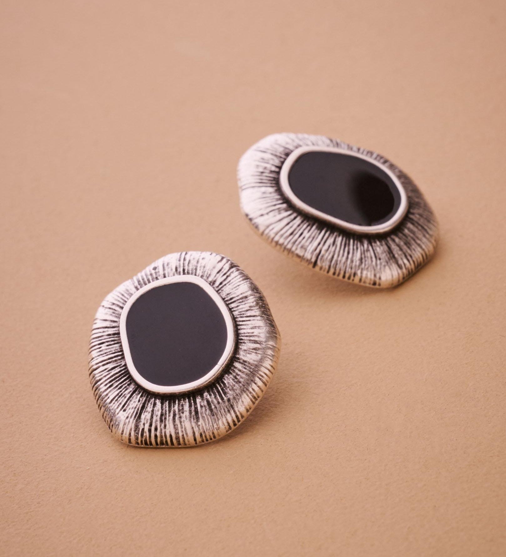 Silver Limpet Stud Earrings