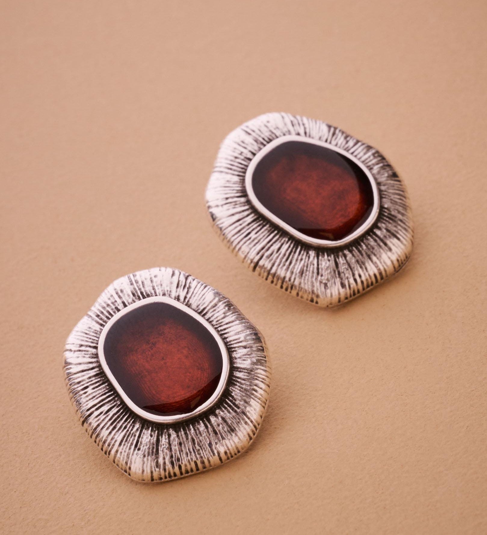 Silver Limpet Stud Earrings