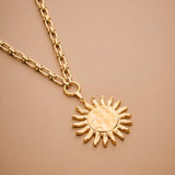 Gold Sun Necklace