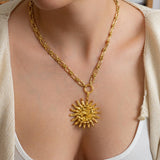 Gold Sun Necklace