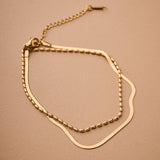 Double Chain Anklet
