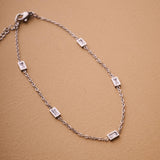 Gold/Silver Crystal Anklet