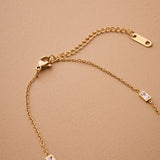 Gold/Silver Crystal Anklet