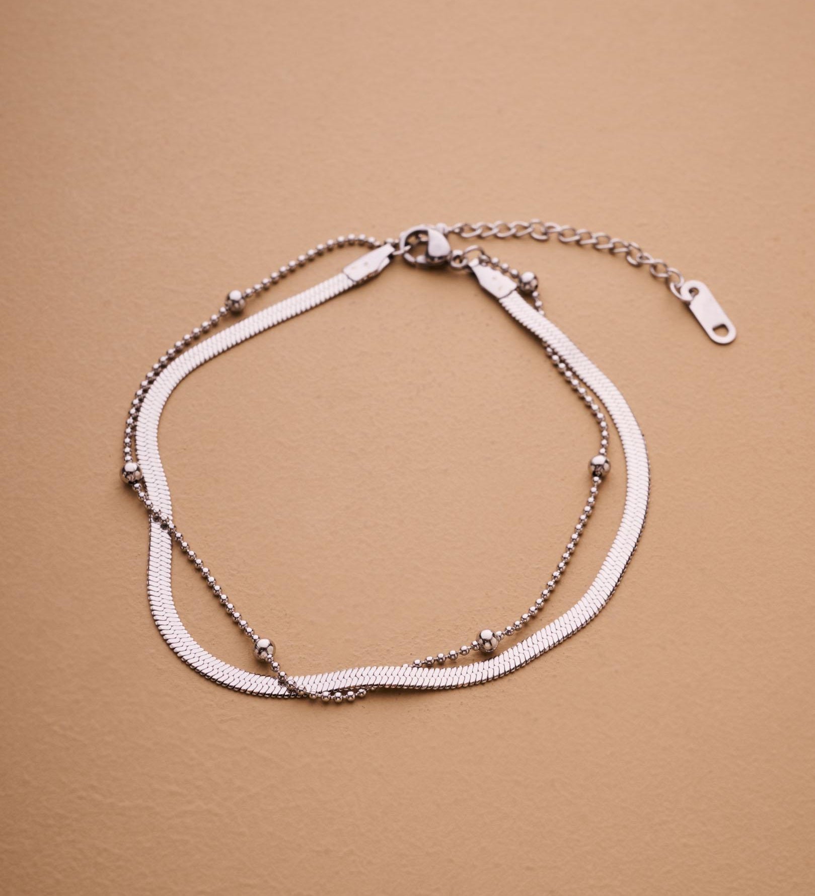 Gold/Silver Double Chain Anklet