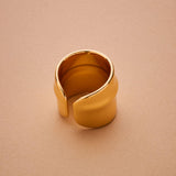 Gold Wide Band Ring