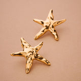 Gold STARFISH earrings