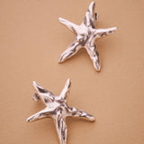 Silver STARFISH earrings
