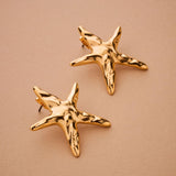 Gold STARFISH earrings