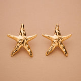 Gold STARFISH earrings