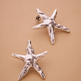 Silver STARFISH earrings