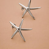 Silver STARFISH earrings