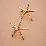 Gold STARFISH earrings