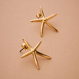 Gold STARFISH earrings