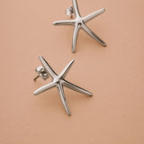 Silver STARFISH earrings