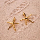 Gold STARFISH earrings