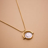 Gold Hercules Coin Necklace