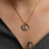 Gold Hercules Coin Necklace