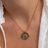 Gold Hercules Coin Necklace