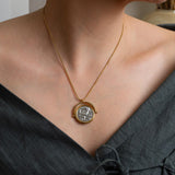 Gold Athena's Owl Necklace