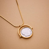 Gold Athena's Owl Necklace