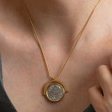 Gold Athena's Owl Necklace