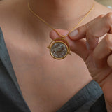 Gold Athena's Owl Necklace