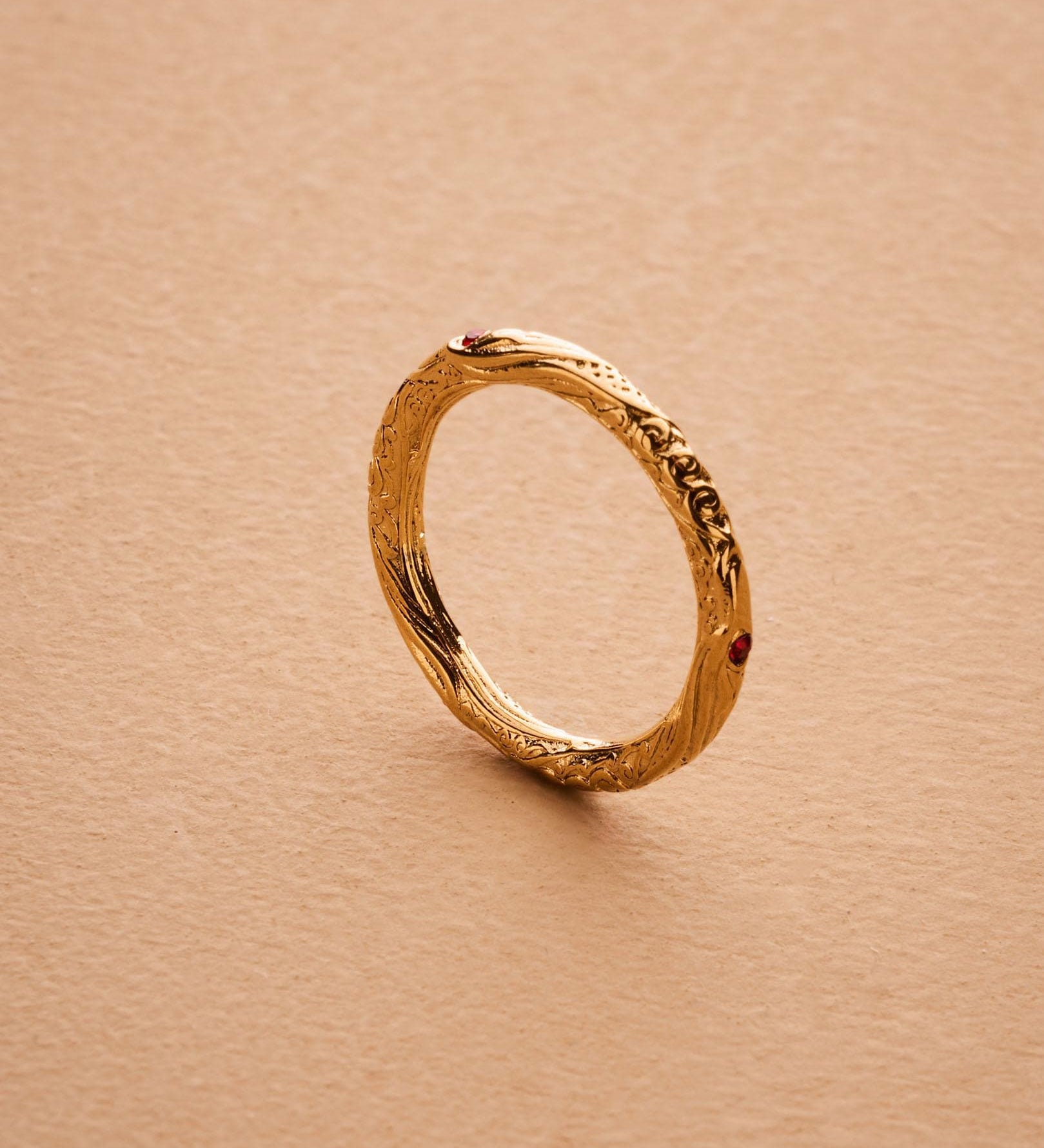 Gold Engraved Ring