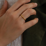 Gold Engraved Ring