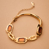 Geometric Enamel Bracelet