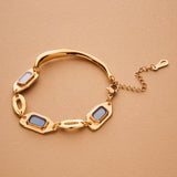 Geometric Enamel Bracelet