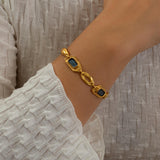 Geometric Enamel Bracelet