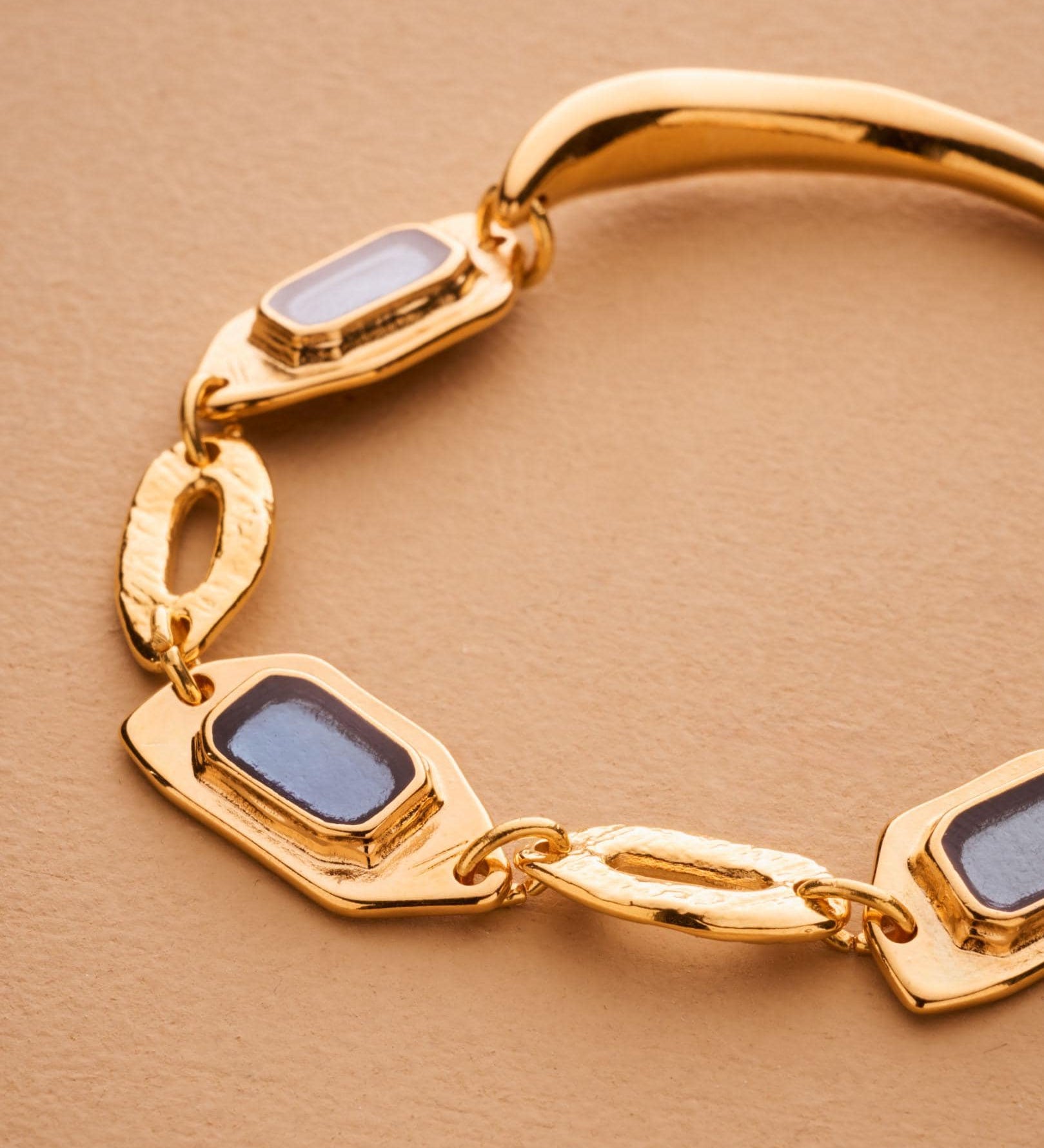 Geometric Enamel Bracelet