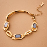 Geometric Enamel Bracelet