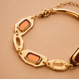 Geometric Enamel Bracelet