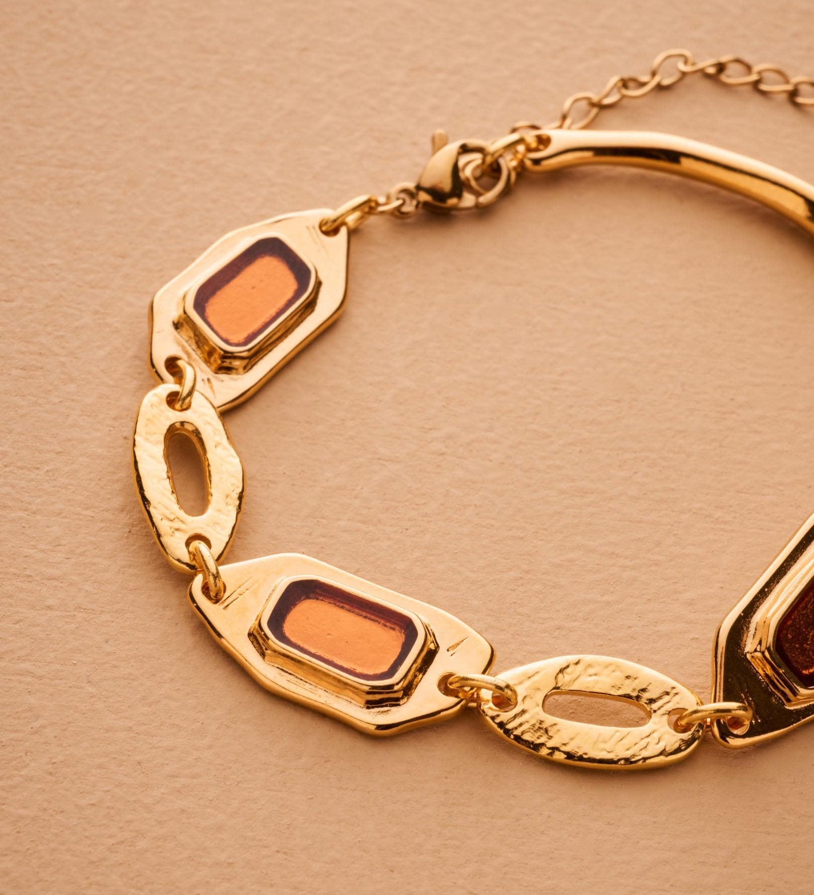 Geometric Enamel Bracelet