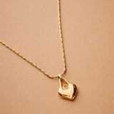 Gold Heart Pendant Necklace
