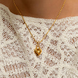Gold Heart Pendant Necklace