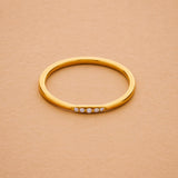 Gold Zircon Ring