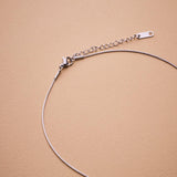 Silver Bold Drop Necklace