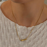Gold Bar Necklace