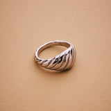Silver Croissant Ring