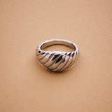Silver Croissant Ring