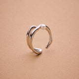 Silver Pearl Ring