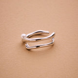 Silver Pearl Ring