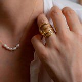 Gold Sculptural Ring